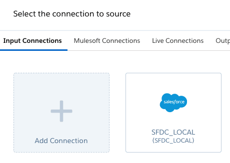 image of Snowflake Input Connection