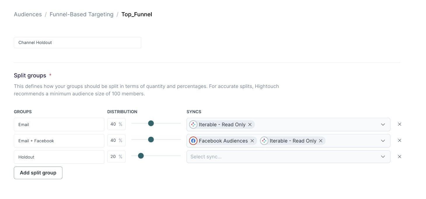 Customer Data Studio Splits