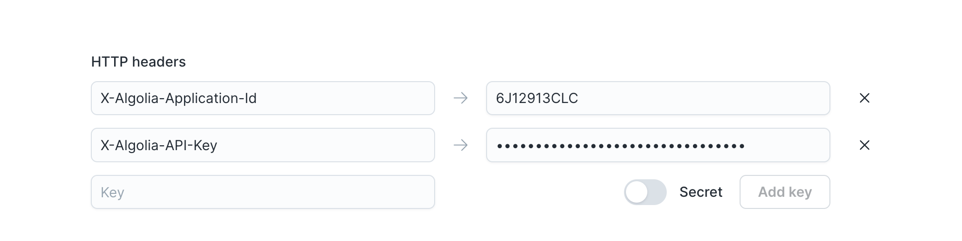 Setting up the HTTP Request destination in the Hightouch UI