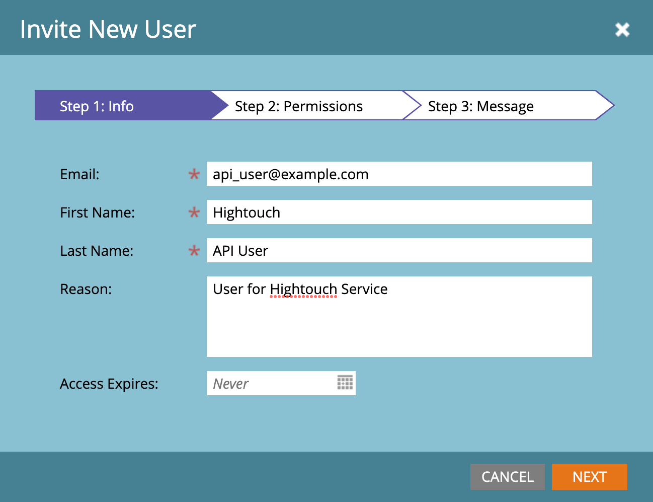 User creation in the Marketo UI