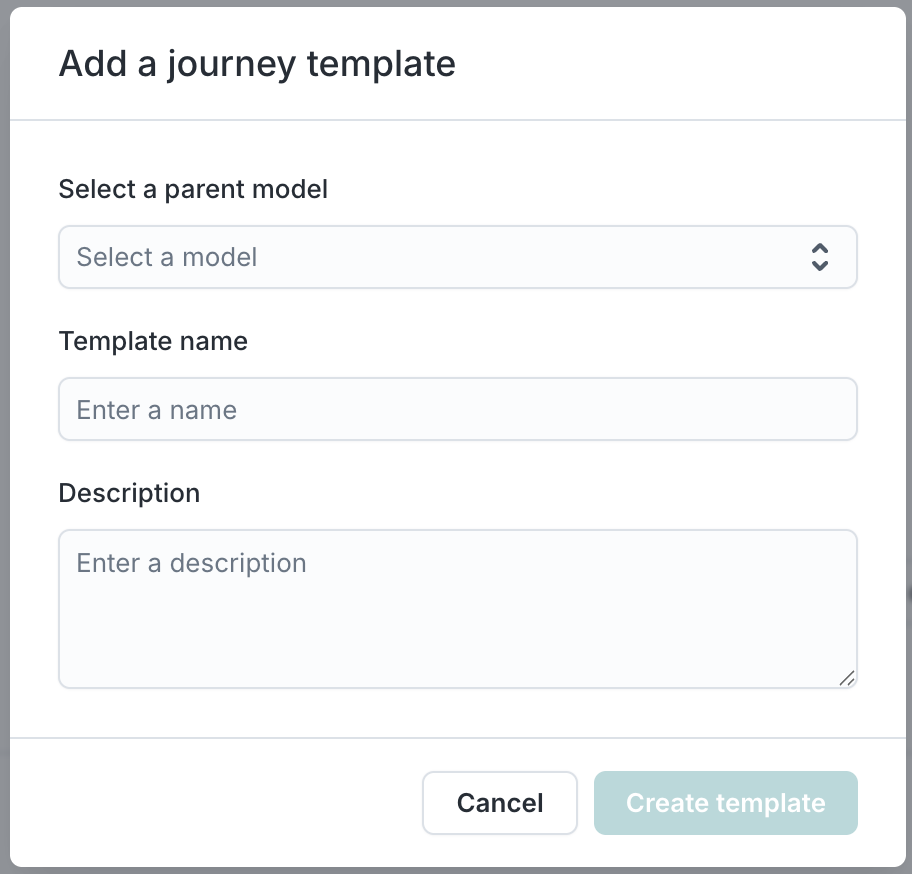 Add journey template